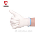 Guantes de trabajo industrial Hespax 13G PU Agumados ESD